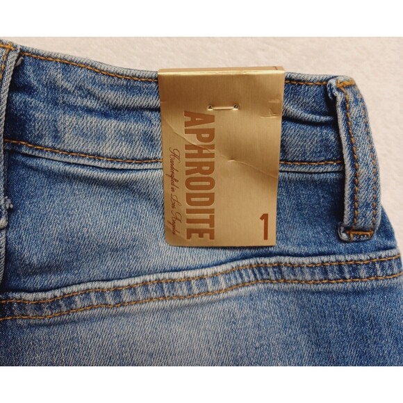 Aphrodite High-Rise Curvy Destructed Flare-Leg Jeans Women's Size 1 (25) - Picture 10 of 14